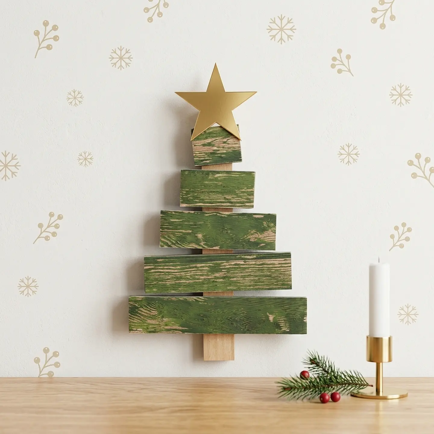 Arquivo de Corte Placa Árvore Ripas Natal 1 1