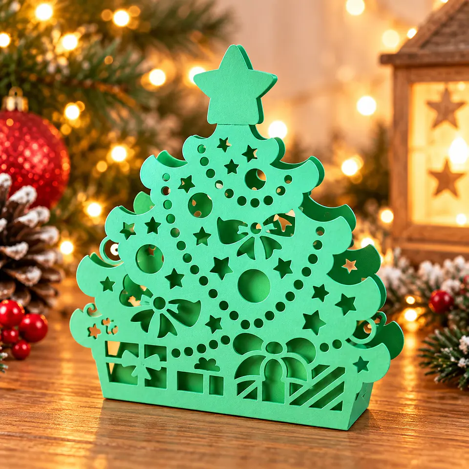 Arquivo de Corte Christmas Tree Box Natal 12 1