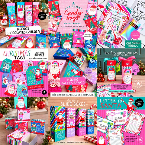 Arquivo de Corte Kit Papai Noel Christmas Natal 2