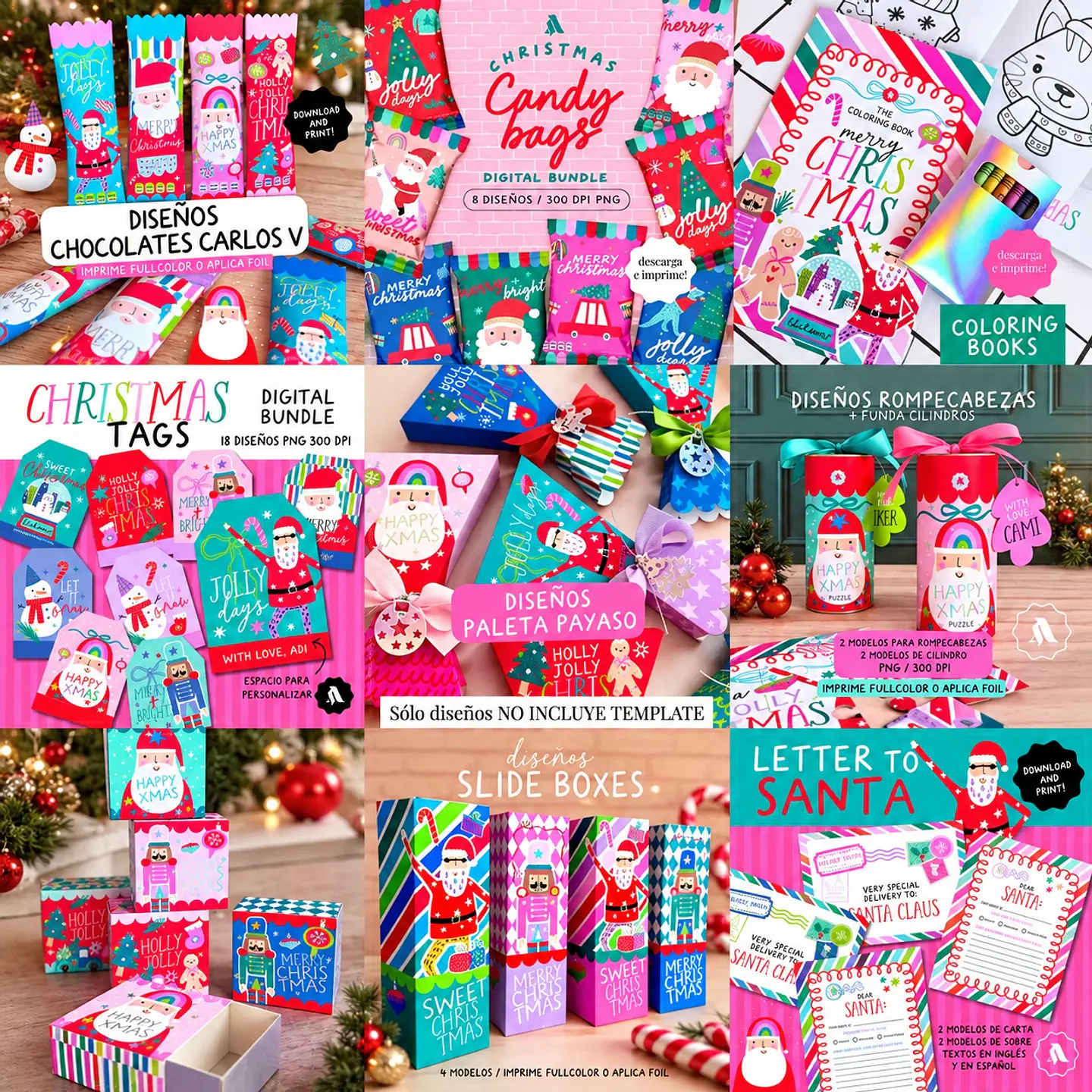 Arquivo de Corte Kit Papai Noel Christmas Natal 2 1