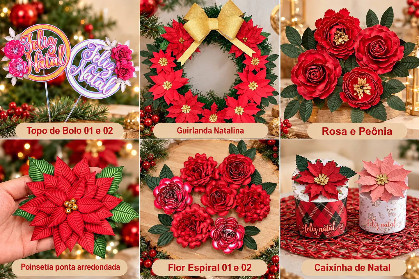 Arquivo de Corte Mimos Flores e Guirlandas Natal 1 1