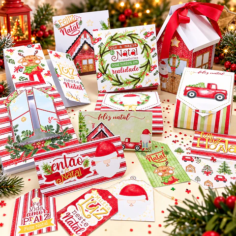 Arquivo de Corte Kit Arquivos Feliz Natal 1