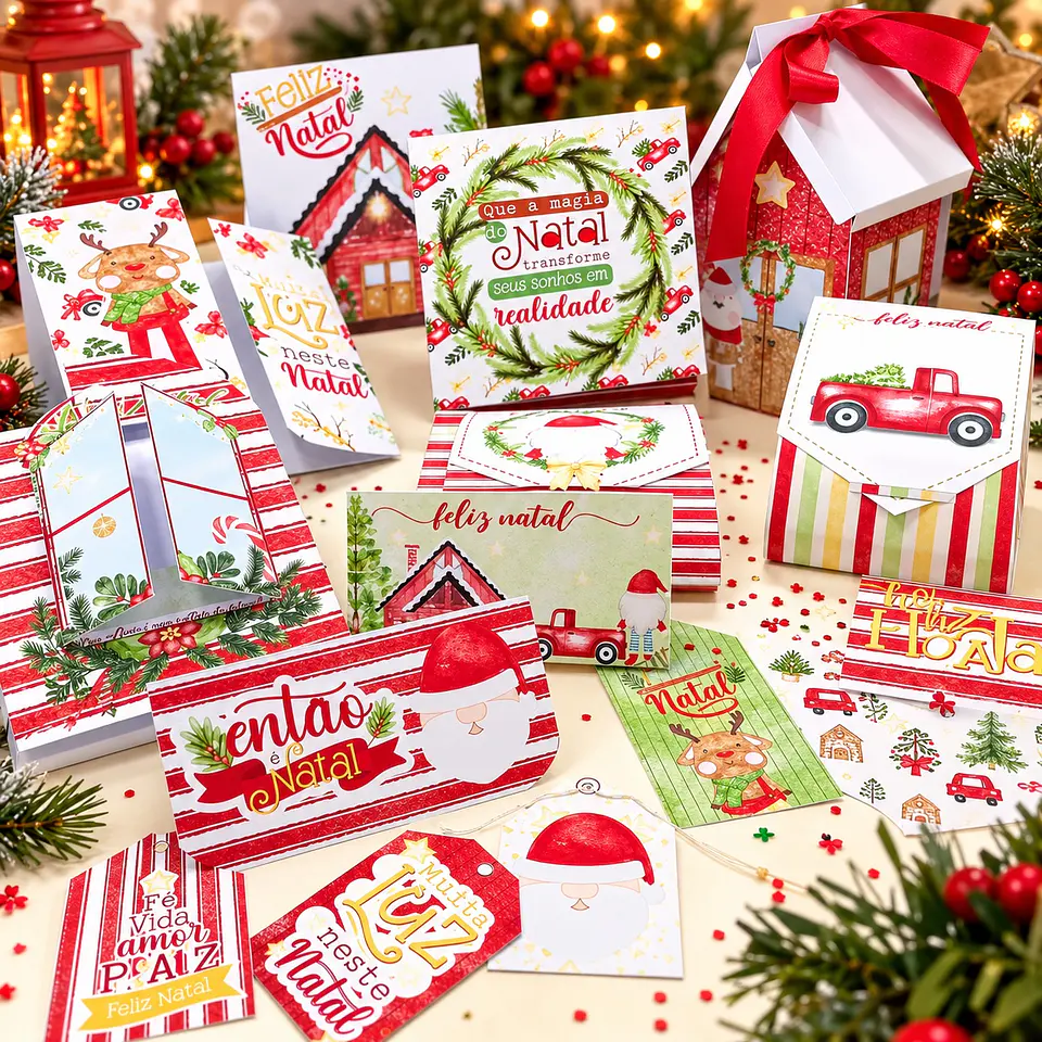 Arquivo de Corte Kit Arquivos Feliz Natal 1 1