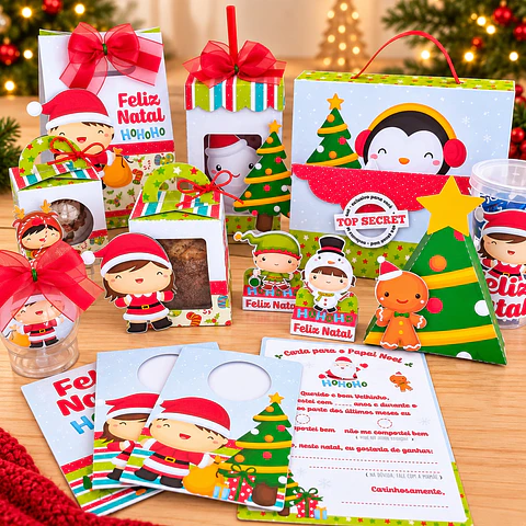 Arquivo de Corte Kit Crianças Natal 1