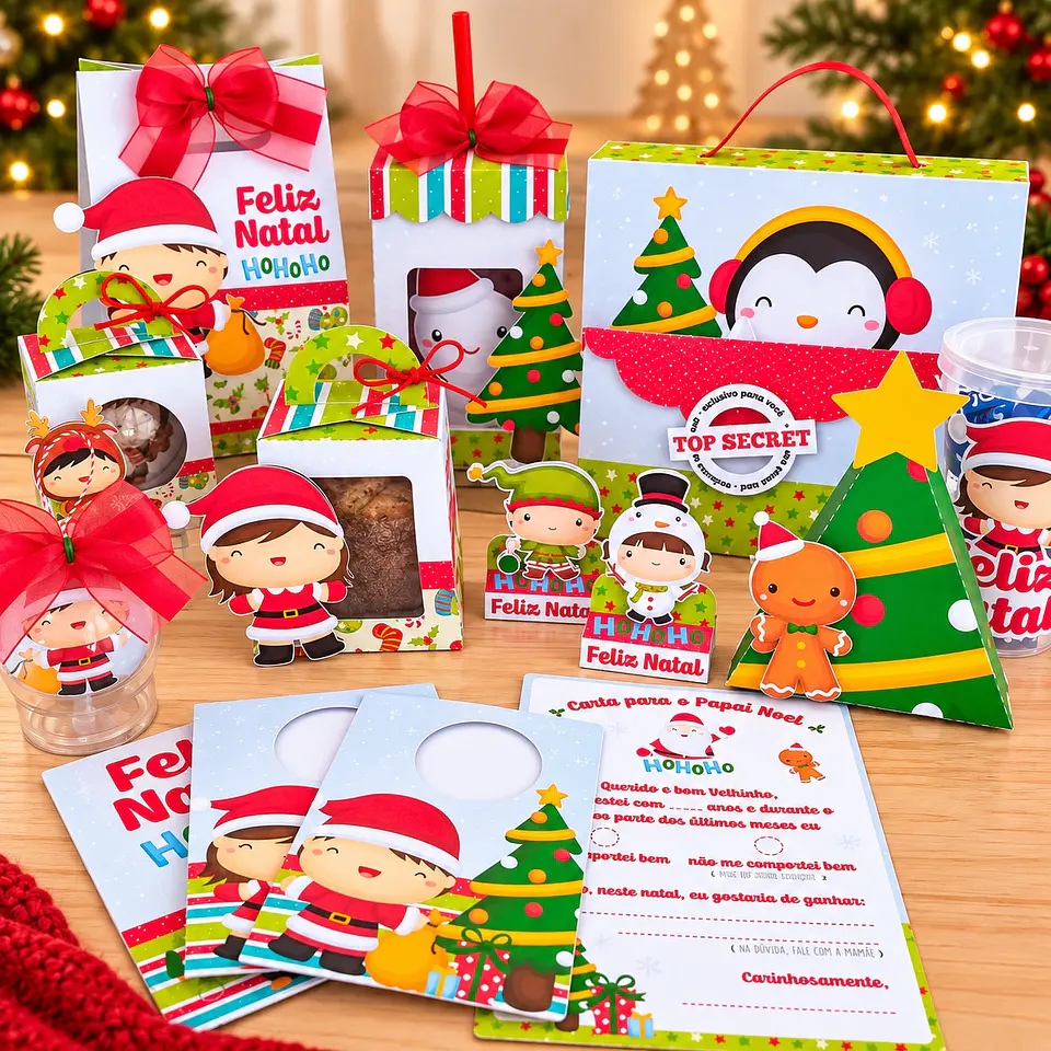 Arquivo de Corte Kit Crianças Natal 1 1