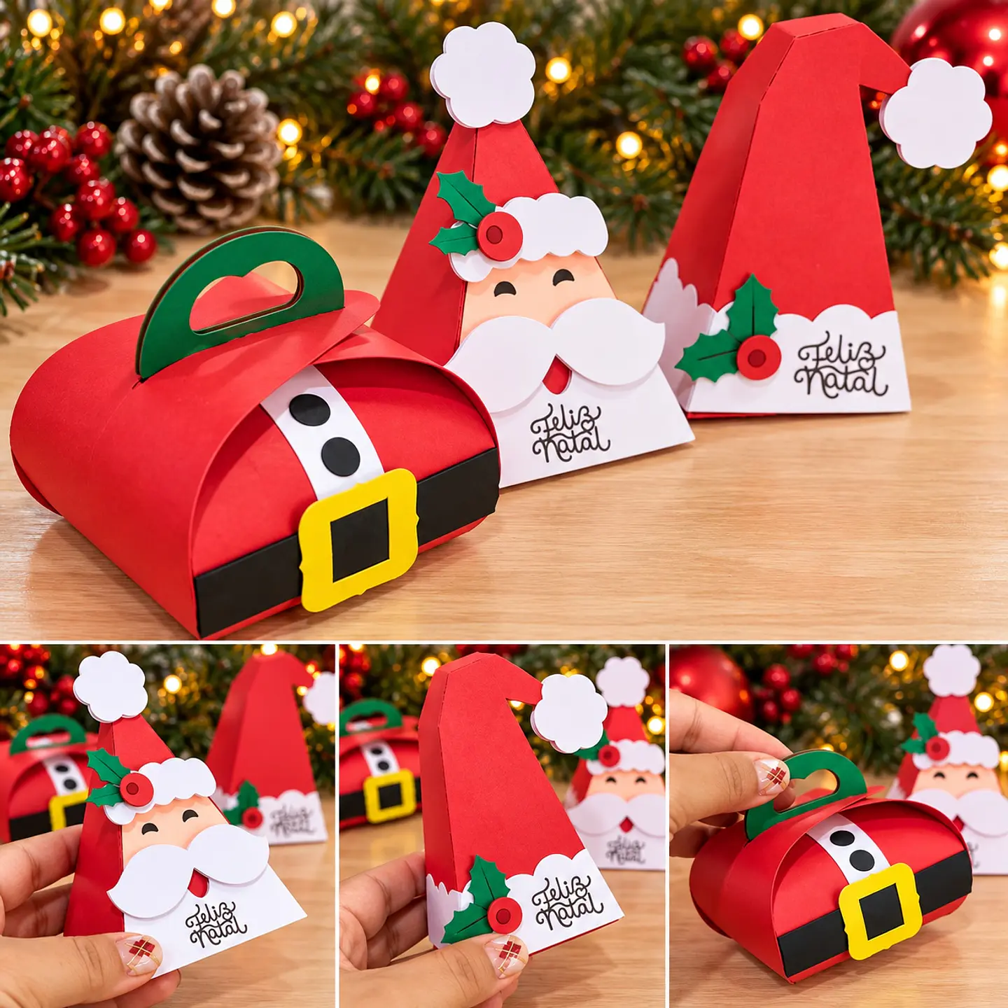 Arquivo de Corte Caixinhas Doces Papai Noel Natal 4 1