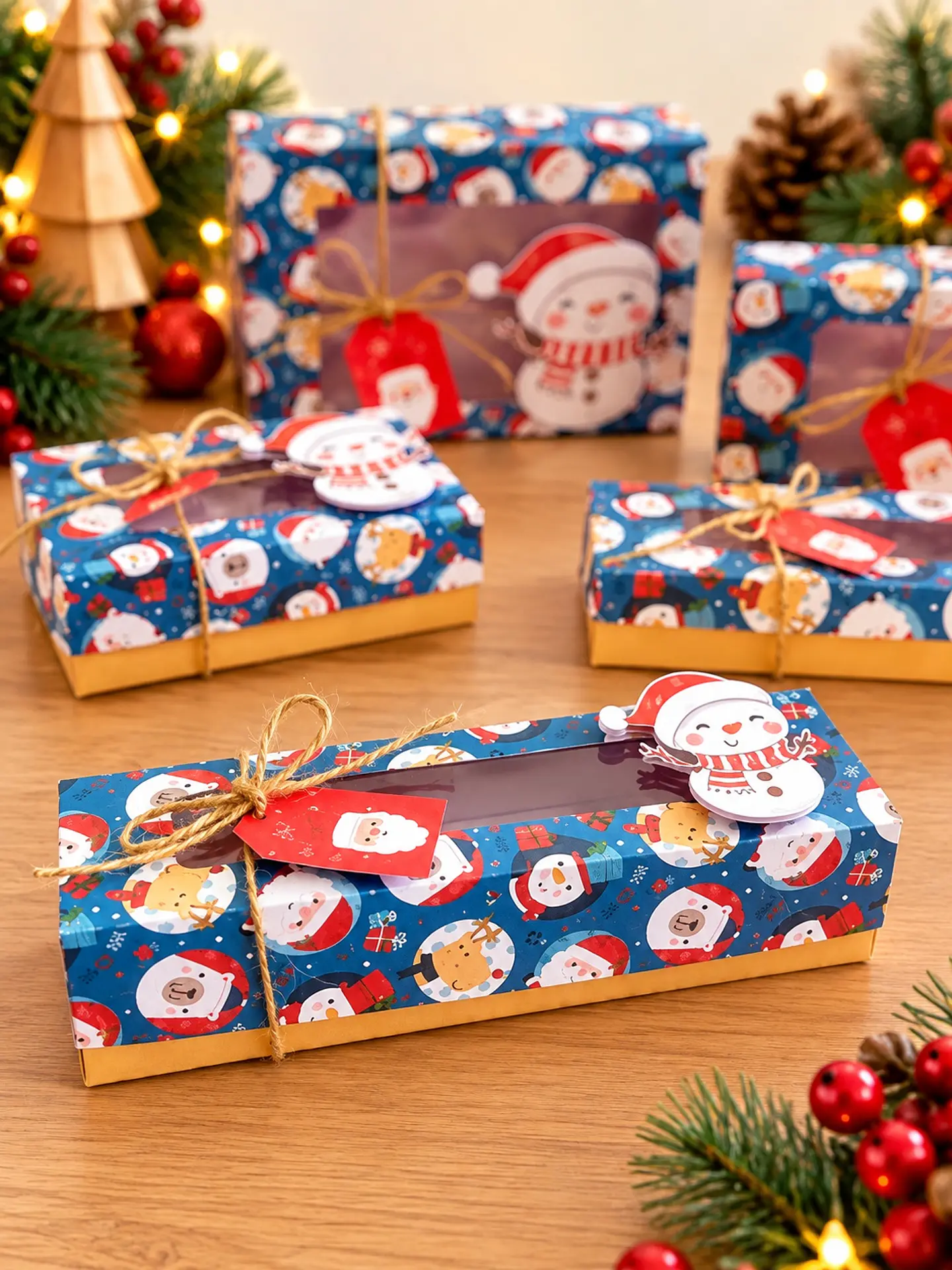 Arquivo de Corte Kit de Cxs Natalinas Azul Natal 1 1