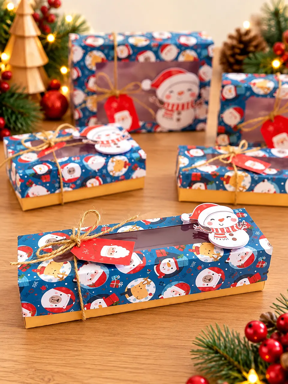 Arquivo de Corte Kit de Cxs Natalinas Azul Natal 1 1