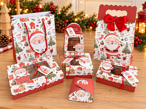 Arquivo de Corte Kit Cxs Natalinas Natal 1