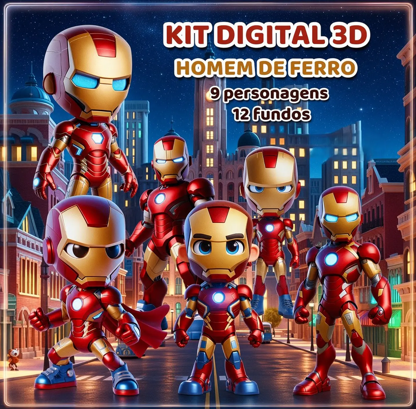 Kit Digital Homem de Ferro 1 1