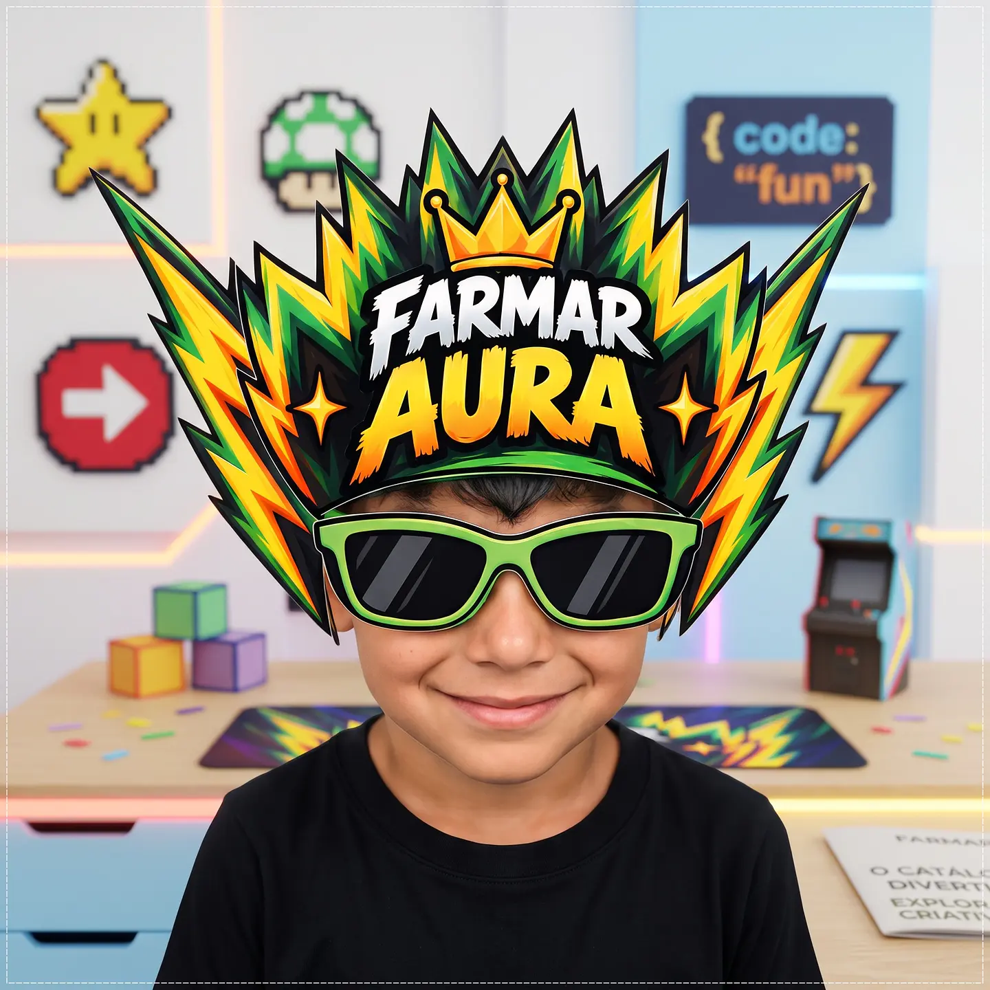 Arquivo de Corte Dia das Crianças Cabelo Maluco Farmar Aura 5 1