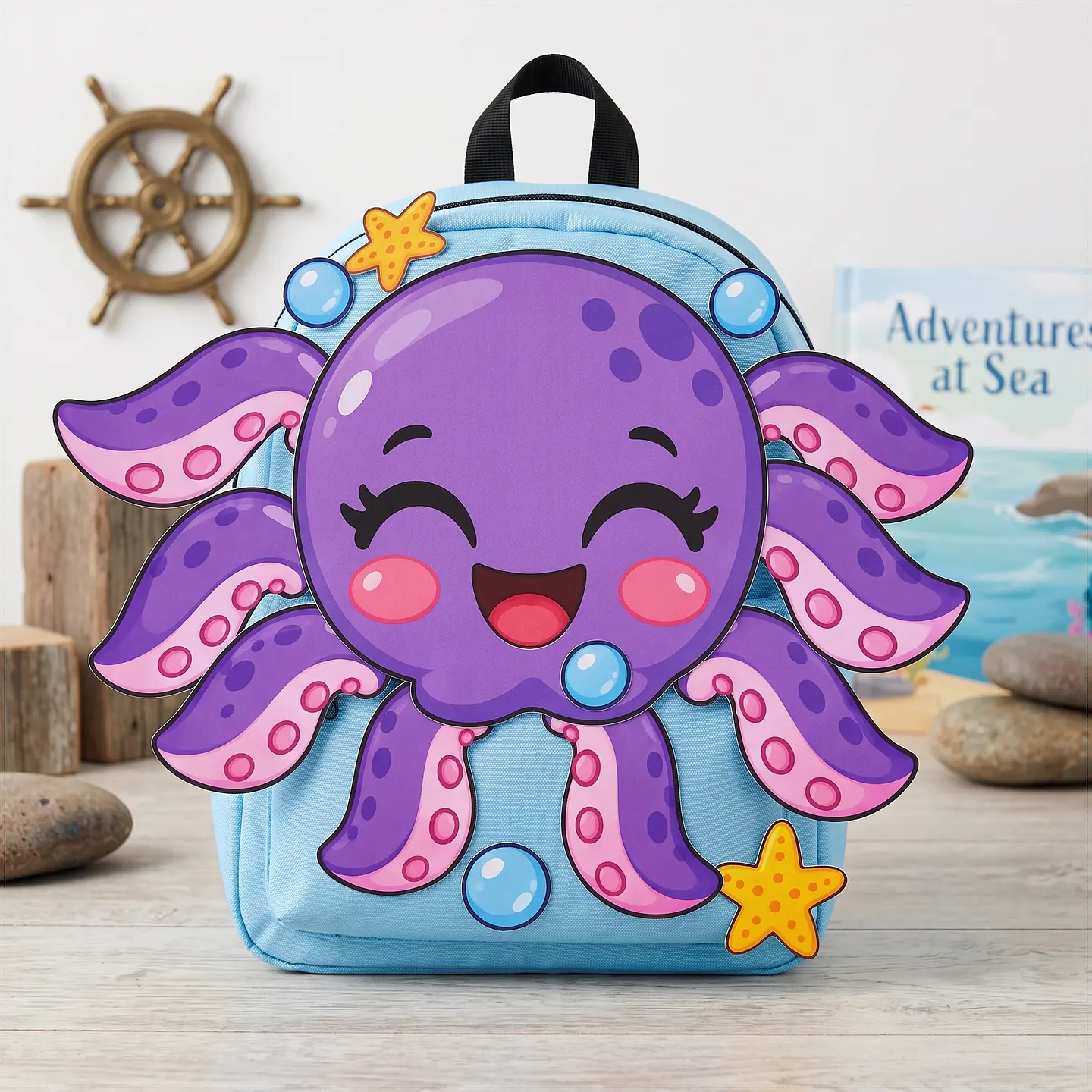Arquivo de Corte Dia das Crianças Mochila Maluca Fundo do Mar Polvo 58 1