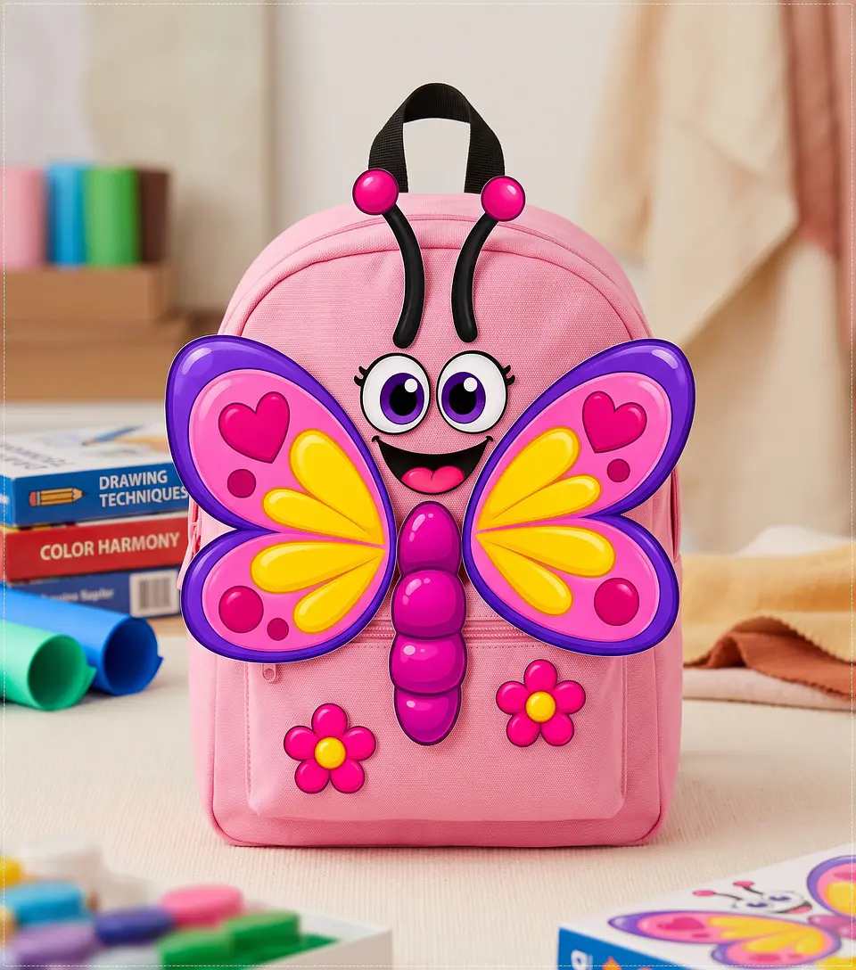 Arquivo de Corte Dia das Crianças Mochila Maluca Borboleta 47 1