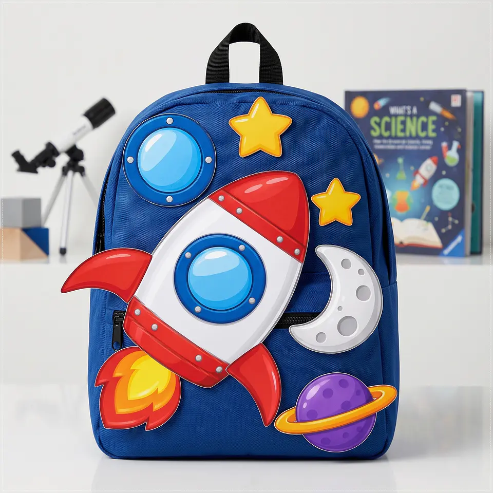Arquivo de Corte Dia das Crianças Mochila Maluca Astronauta Foguete 46 1