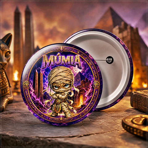 Arquivo de Corte Botton Múmia Terror Halloween 17