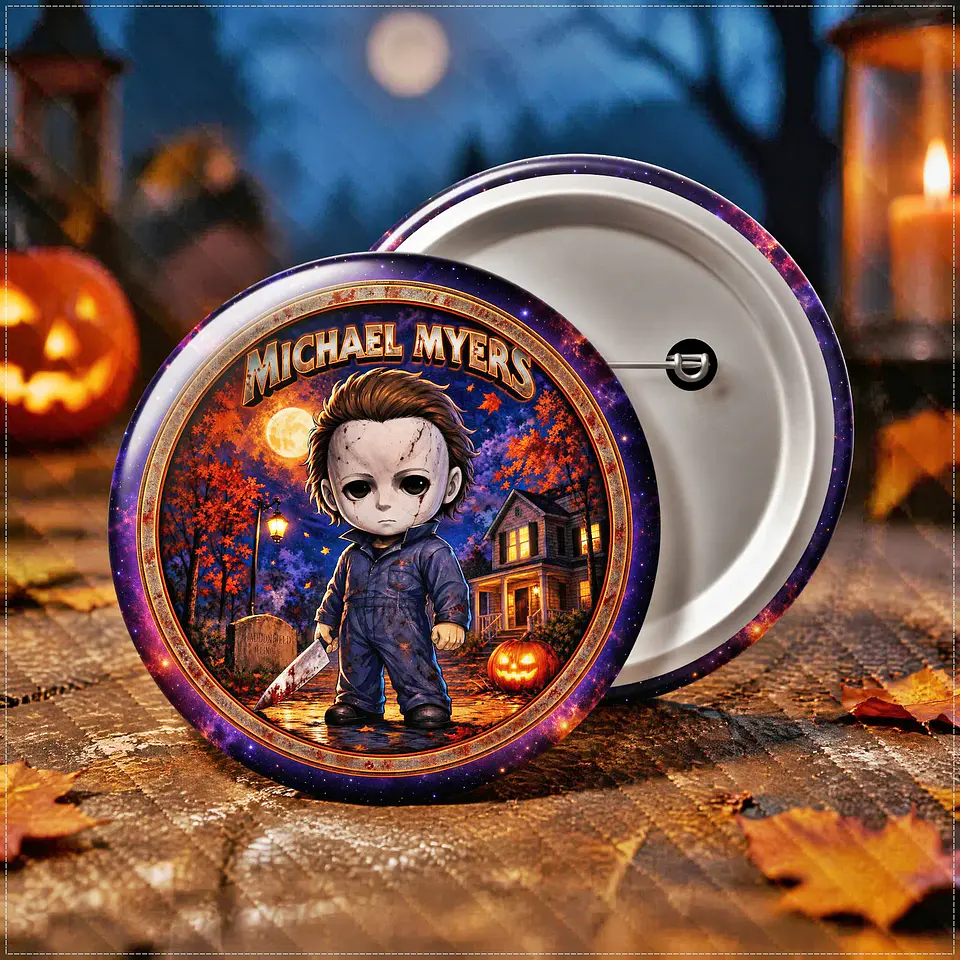 Arquivo de Corte Botton Michael Myers Terror Halloween 16 1