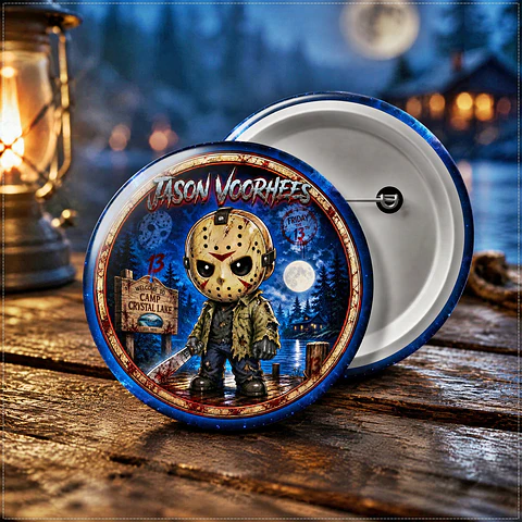 Arquivo de Corte Botton Jason Terror Halloween 14
