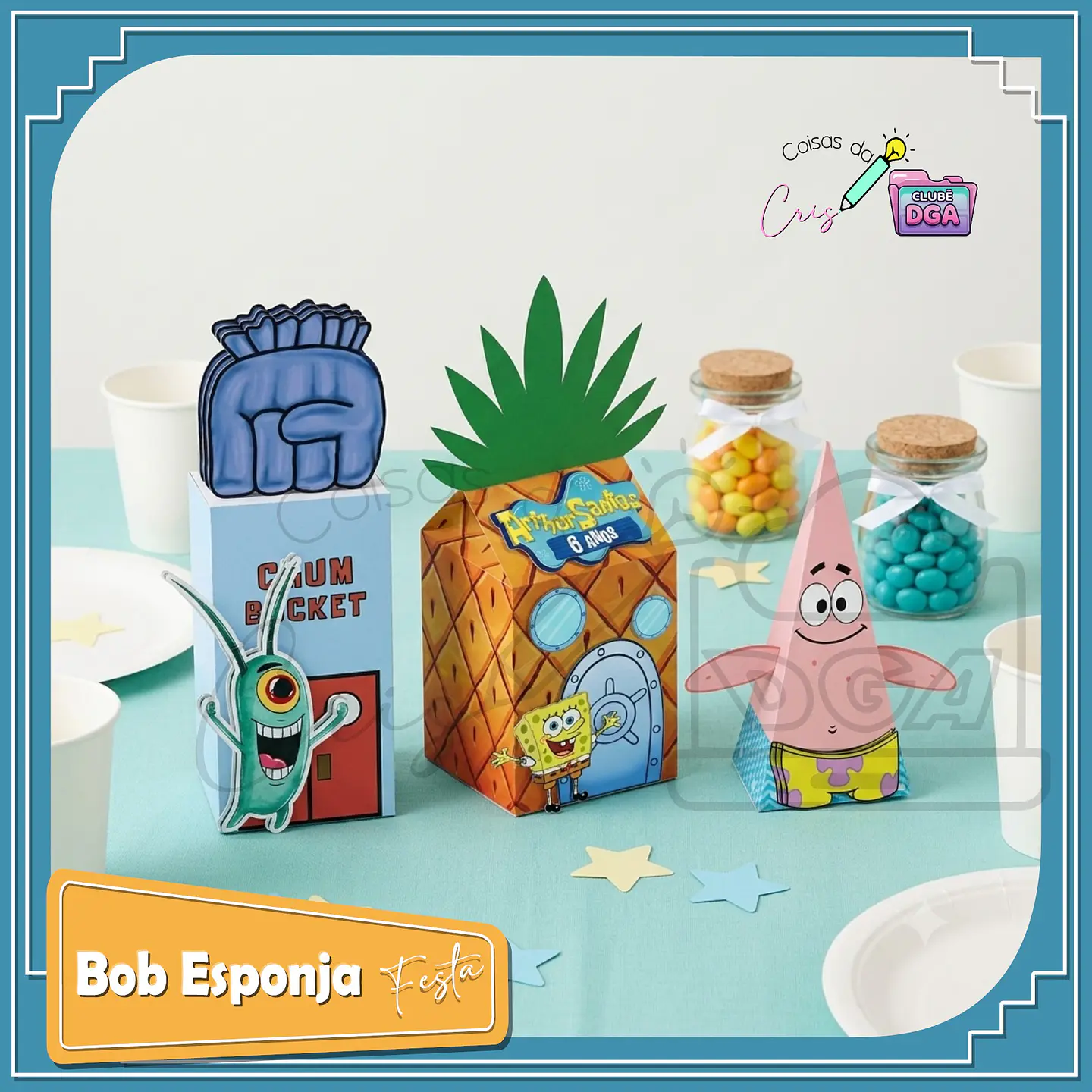 Arquivo de Corte Kit Festa Bob Esponja 1 1