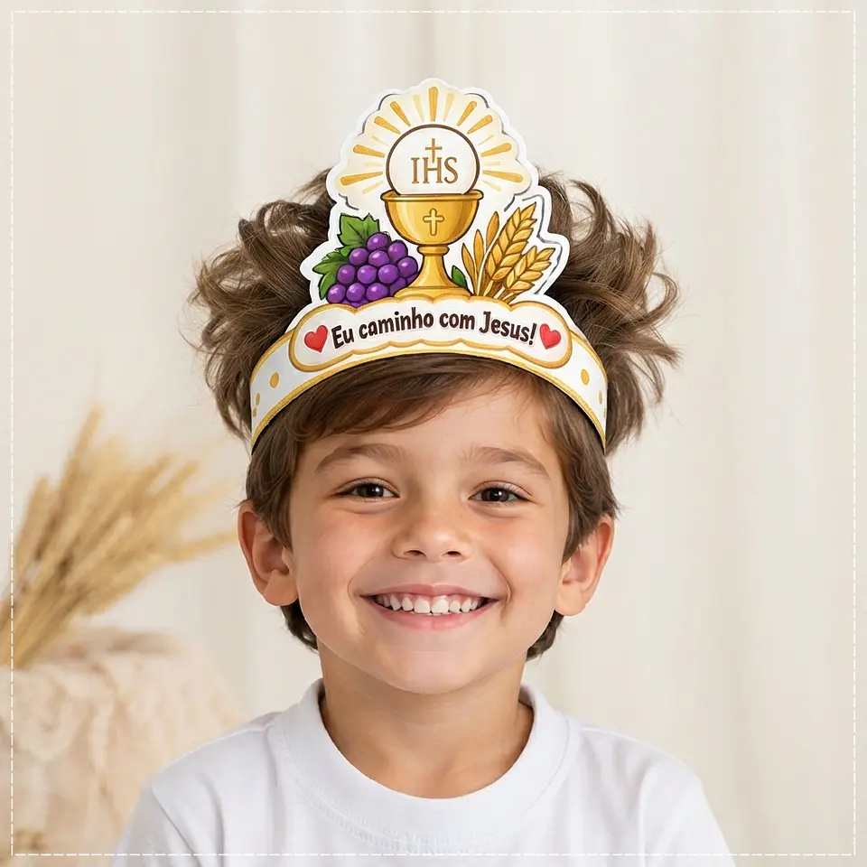 Arquivo de Corte Dia das Crianças Cabelo Maluco Primeira Comunhão 103 1