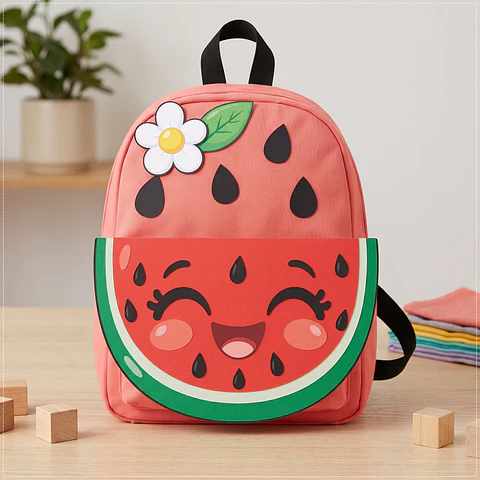 Arquivo de Corte Dia das Crianças Mochila Maluca Melancia 86