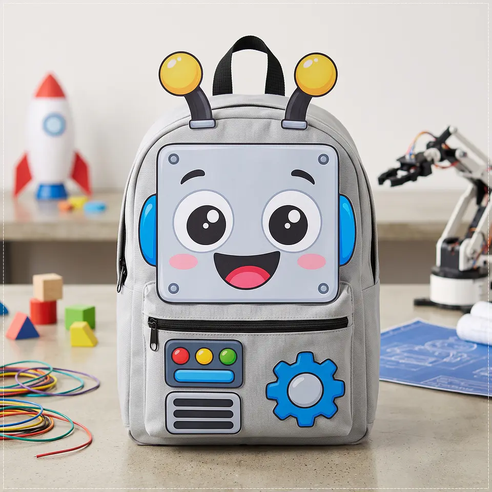 Arquivo de Corte Dia das Crianças Mochila Maluca Robô 77 1