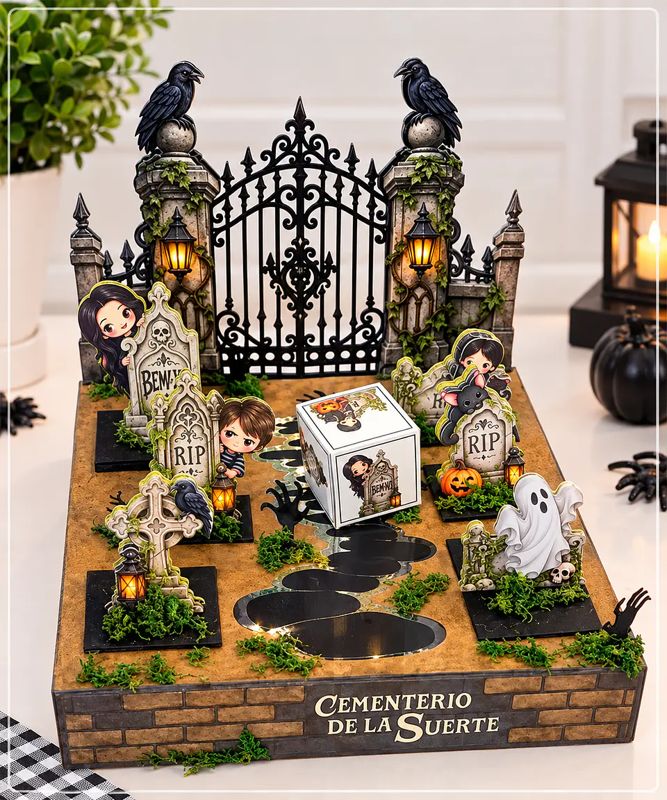 Arquivo de Corte Jogo Cemitério da Sorte Halloween 5 1
