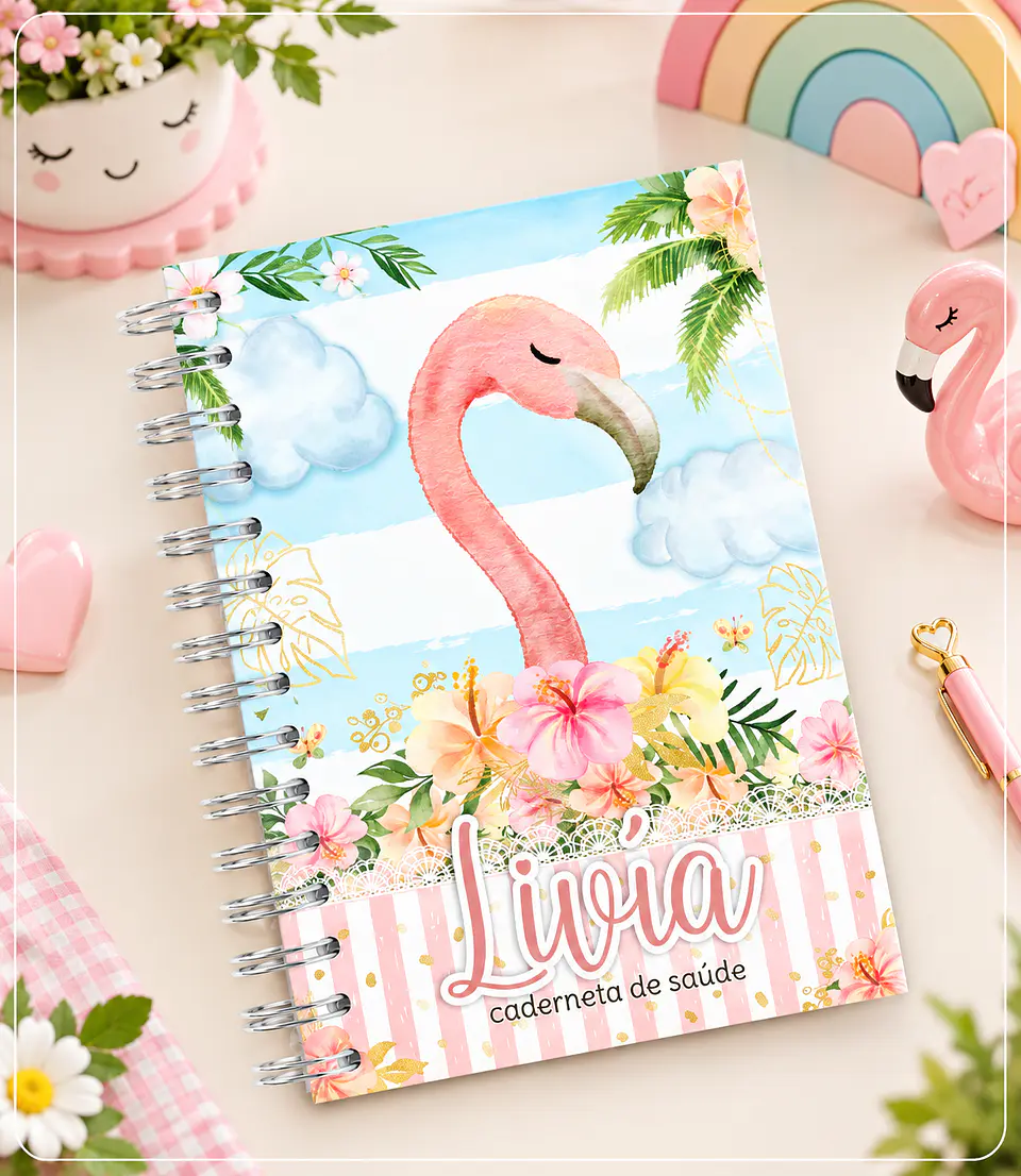 Encadernação - Caderneta Flamingo 1