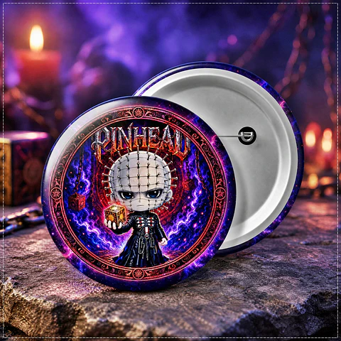 Arquivo de Corte Botton Pinhead Terror Halloween 27