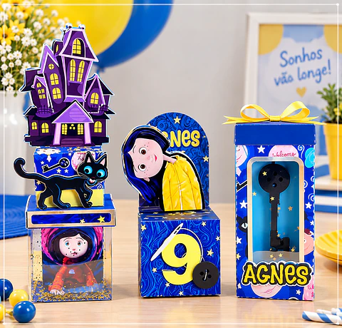 Arquivo de Corte Kit Festa Coraline 2