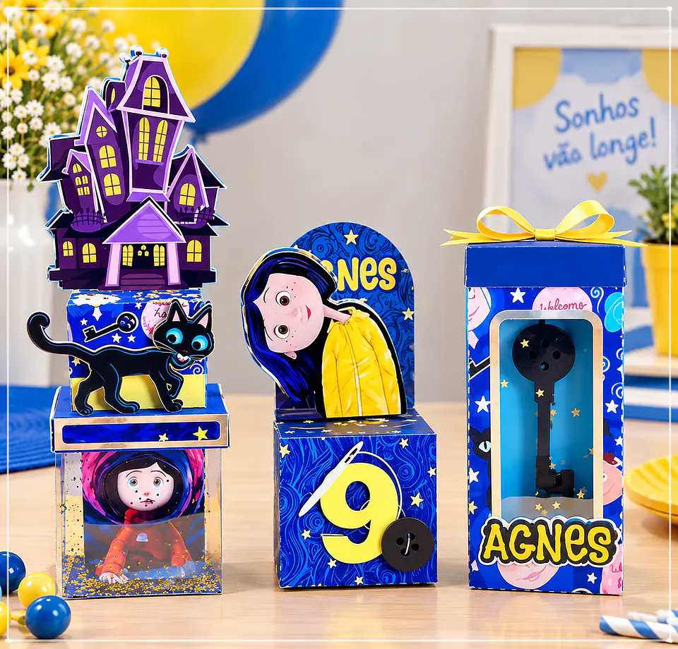 Arquivo de Corte Kit Festa Coraline 2 1