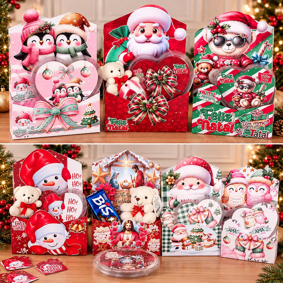 Arquivo de Corte Caixa Envelope e Mimos Natal 1 1
