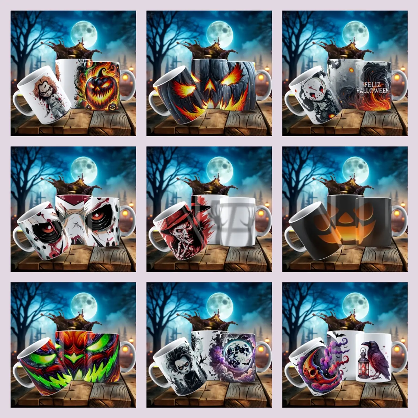 Sublimação - Caneca Halloween VS7 1