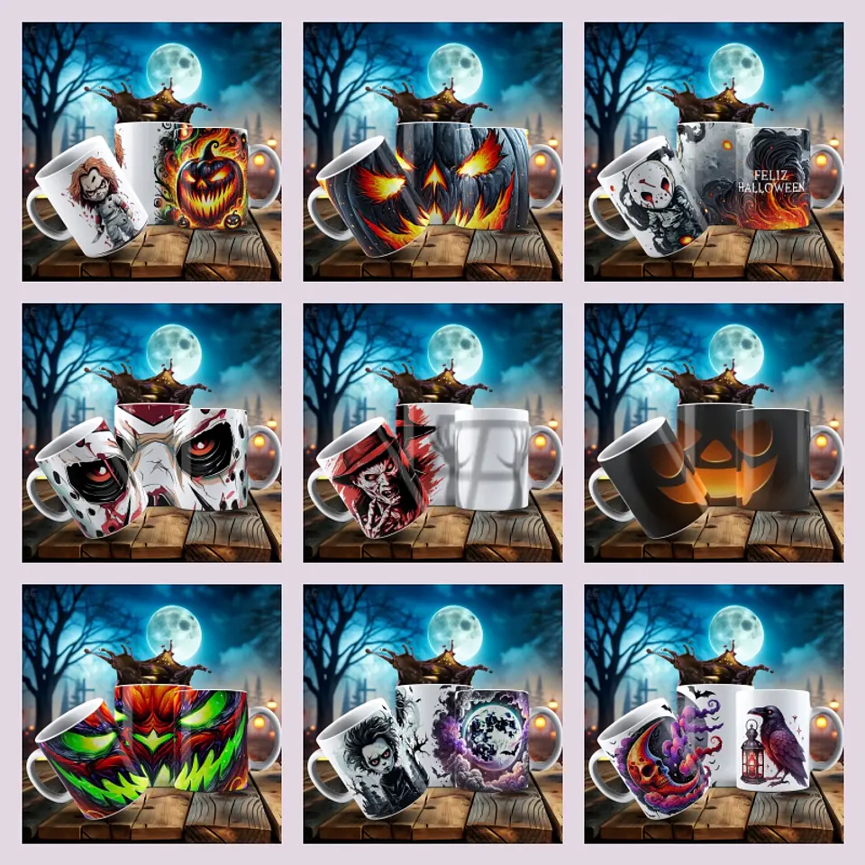 Sublimação - Caneca Halloween VS7 1