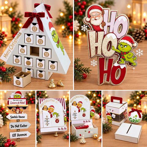 Arquivo de Corte Mimos Grinch Natal 4