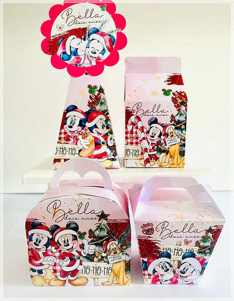 Arquivo de Corte Mimos Mickey e Minnie Natal 1