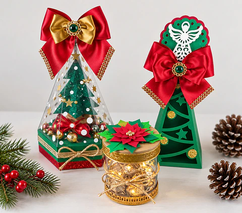 Arquivo de Corte Kit Caixas Natalinas Natal 1
