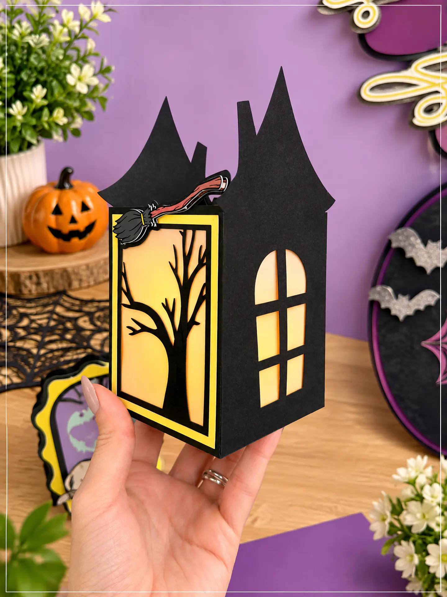 Arquivo de Corte Halloween Casa Vela Boo 1 1