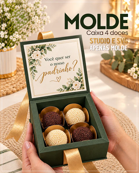 Arquivo de Corte Molde Caixa Doces 49