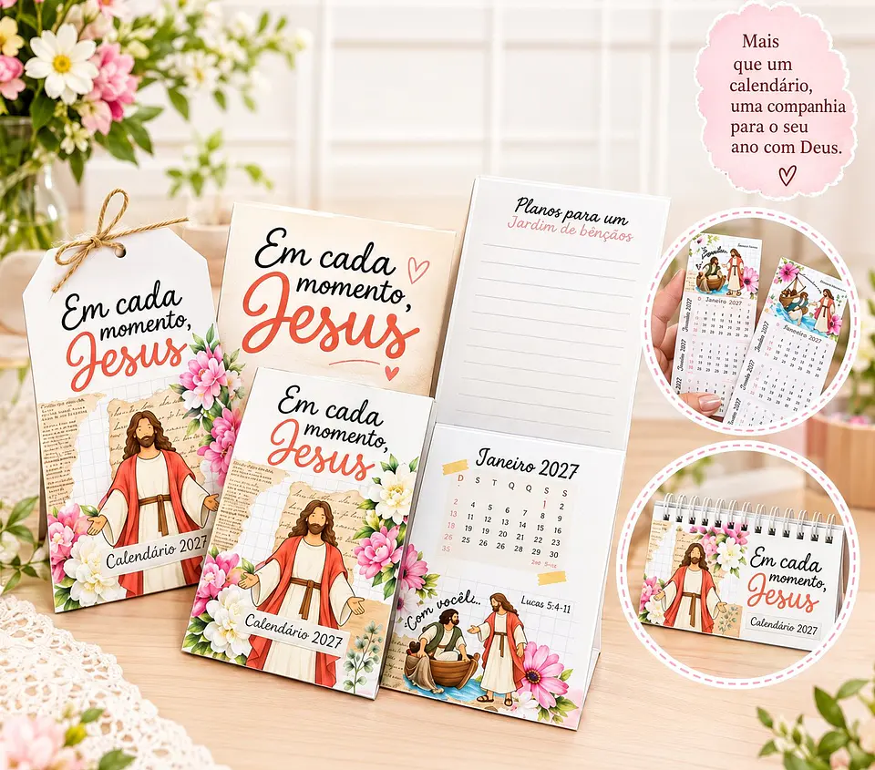 Arquivo de Corte Kit Calendários Religiosos Jesus 1 1