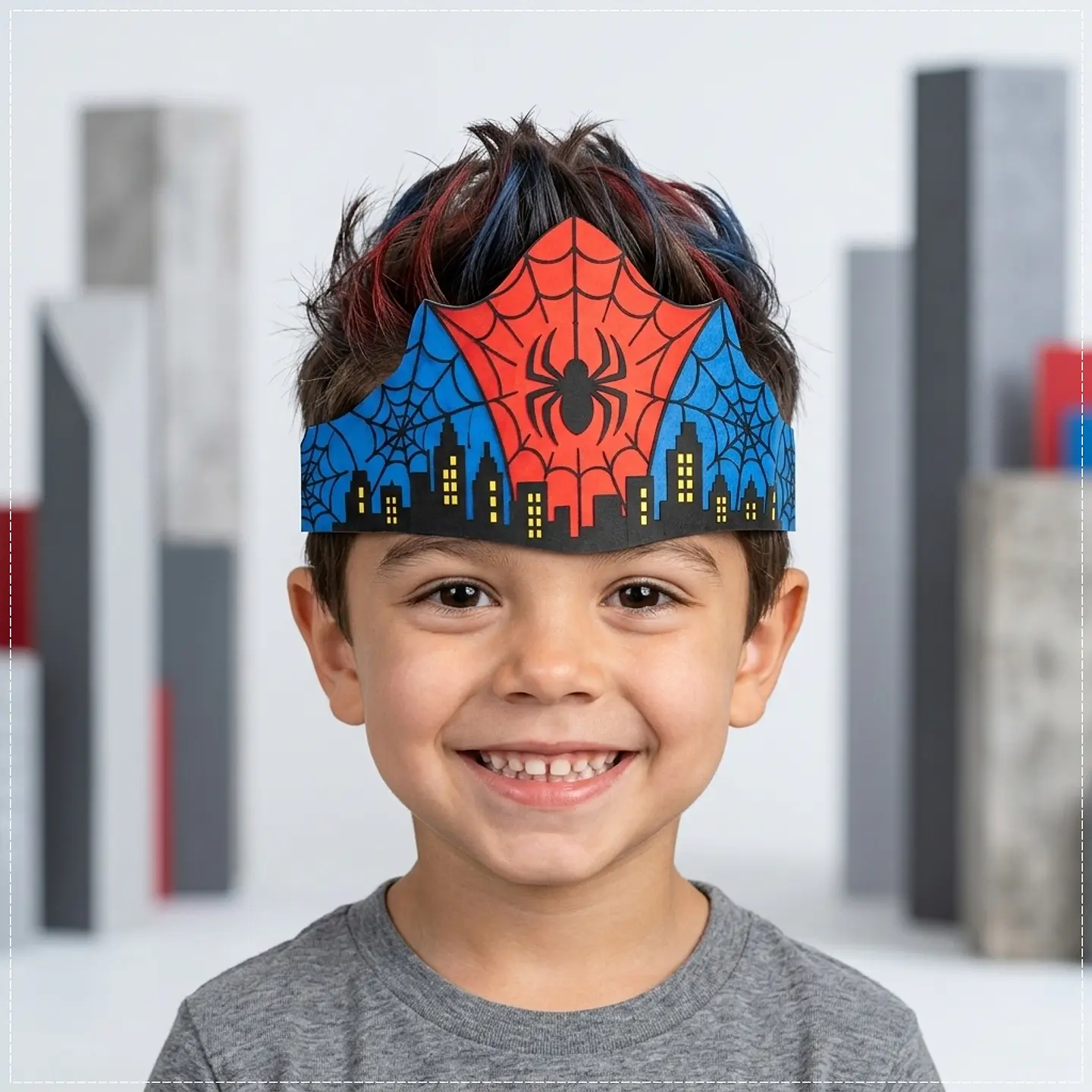 Arquivo de Corte Dia das Crianças Cabelo Maluco Homem Aranha 125 1