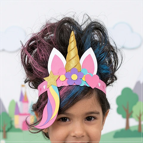 Arquivo de Corte Dia das Crianças Cabelo Unicórnio 126