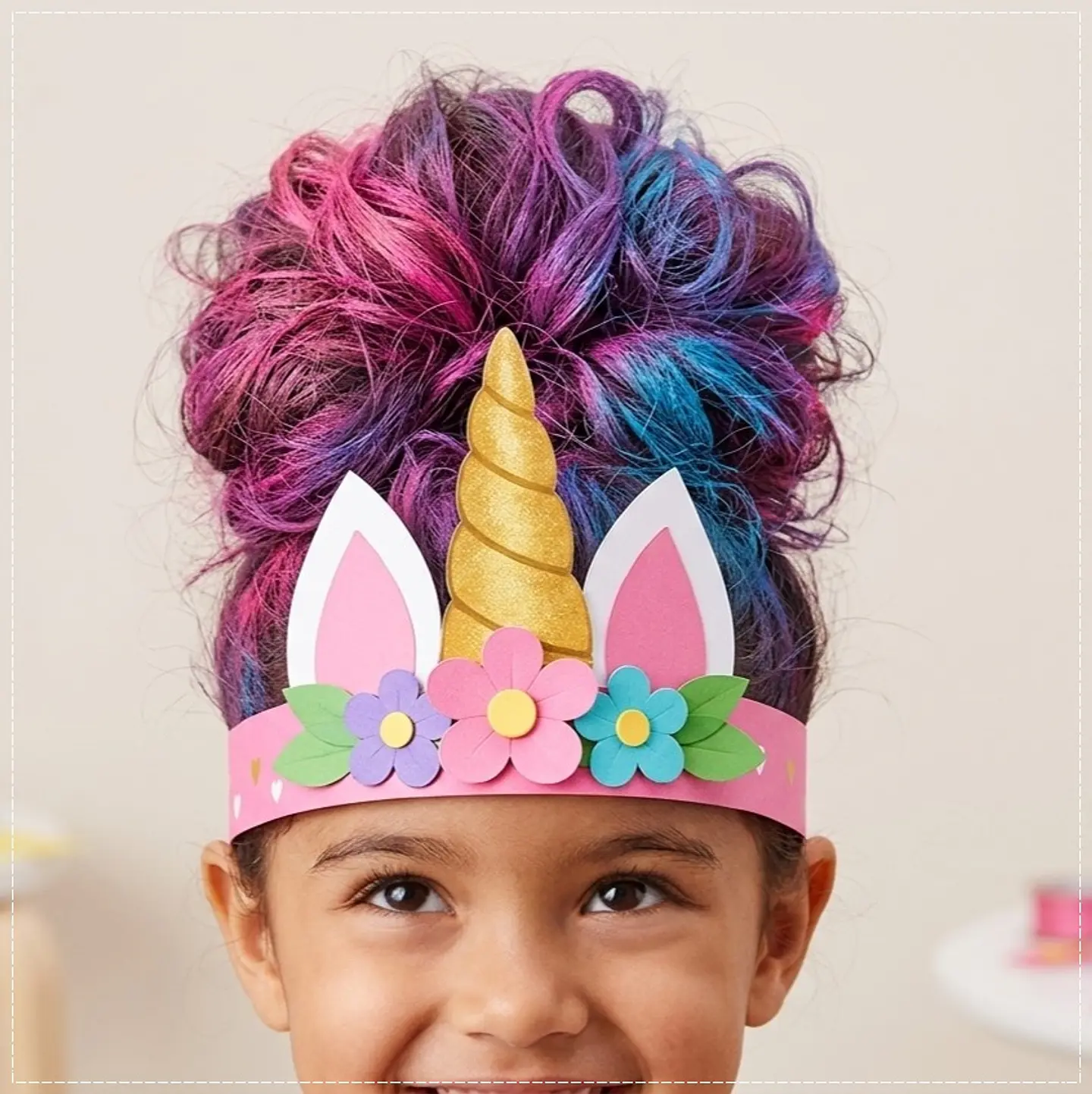Arquivo de Corte Dia das Crianças Cabelo Unicórnio 122 1