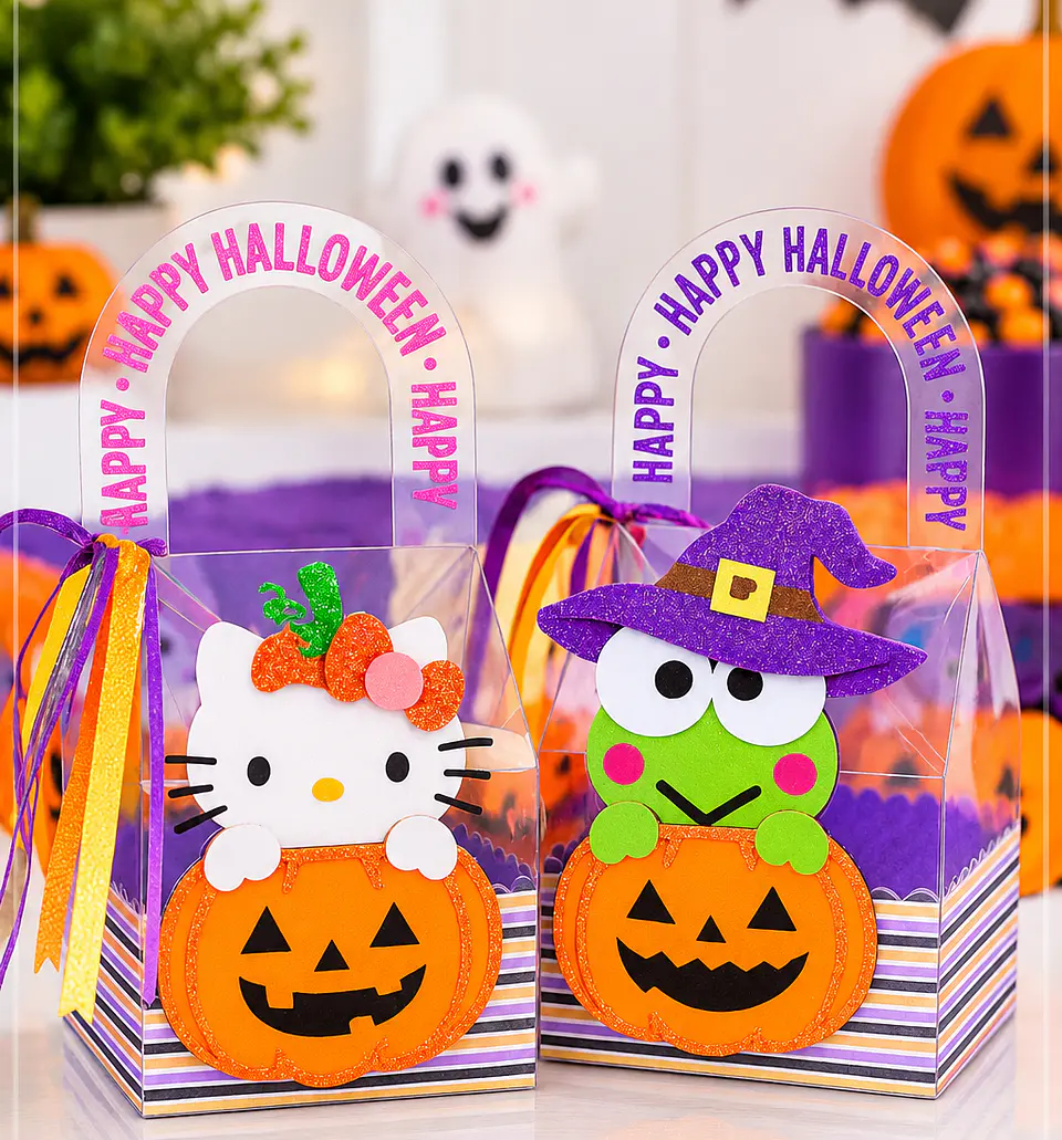 Arquivo de Corte Bolsinha Acetato Halloween Hello Kitty 10 1