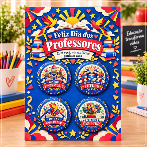 Arquivo de Corte Bottons Dia dos Professores 9