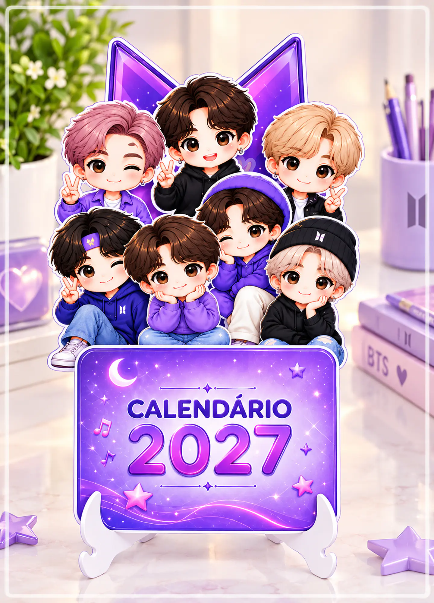 Arquivo de Corte Calendário BTS 1 1