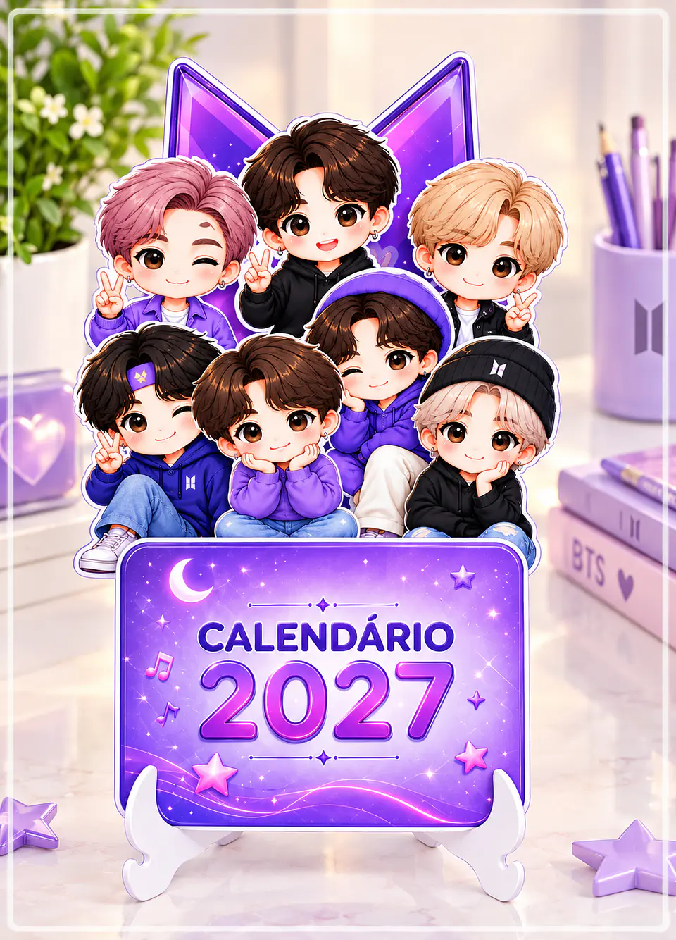Arquivo de Corte Calendário BTS 1 1