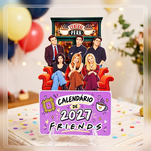 Arquivo de Corte Calendário Friends 2
