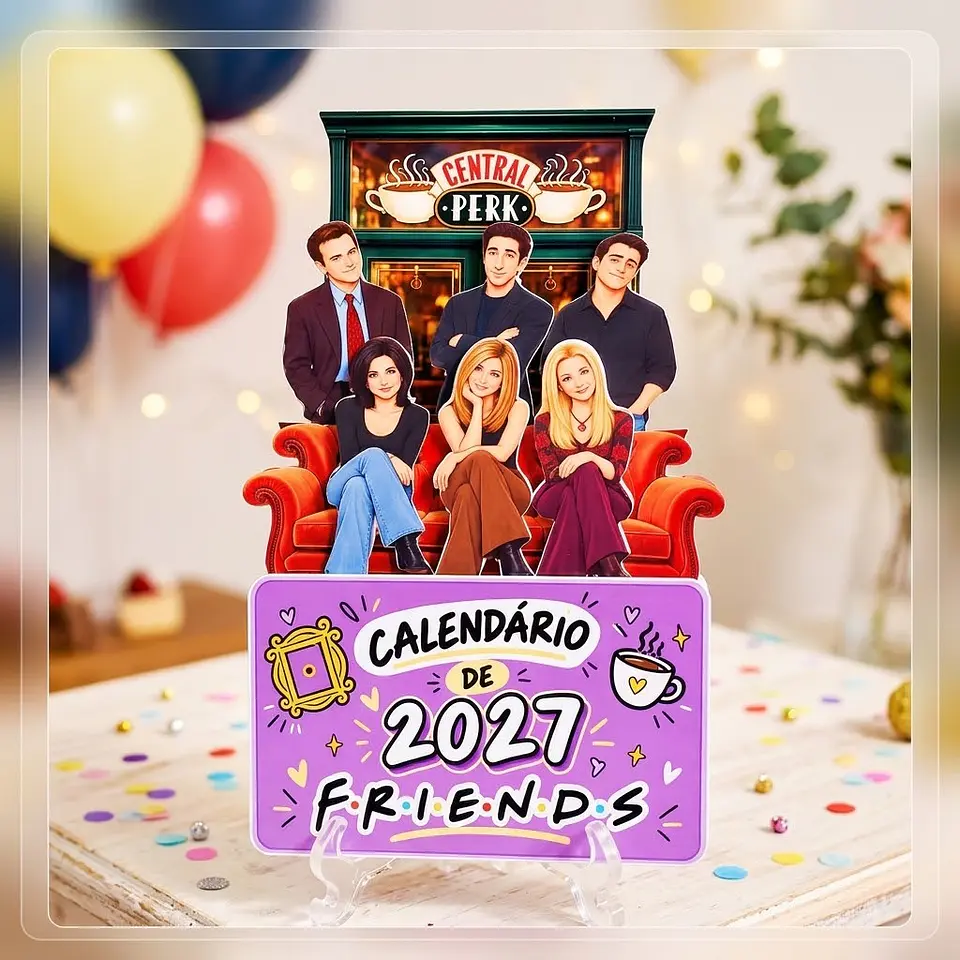 Arquivo de Corte Calendário Friends 2 1