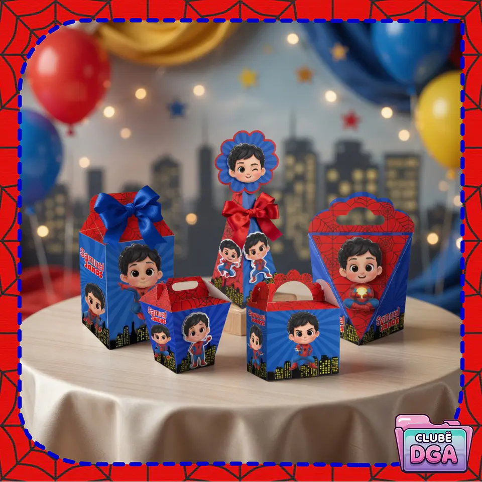 Arquivo de Corte Kit Festa Homem Aranha 1 1