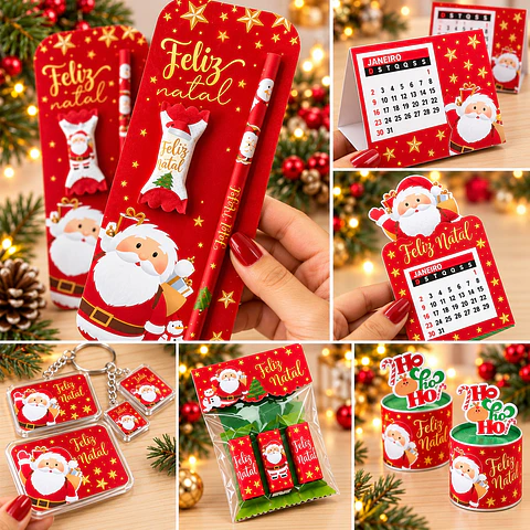 Arquivo de Corte Kit Vermelho Natal 17